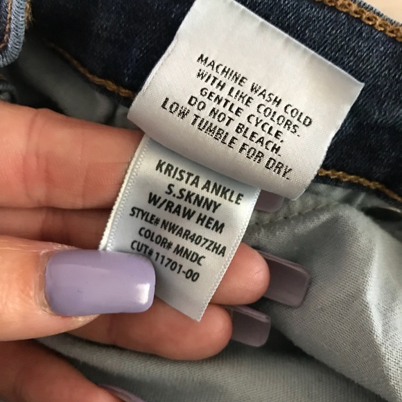 Hudson Jeans Krista Ankle Short Skinny Raw Hem - Picture 5 of 5